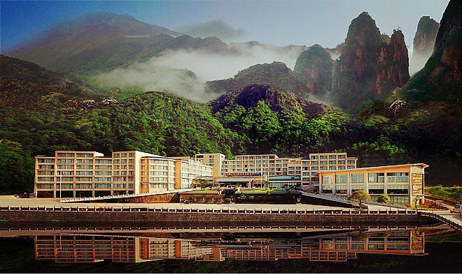 湖南郴州莽山森林温泉旅游度假村(即原万盈瑞凯森林温泉酒店)位于被誉