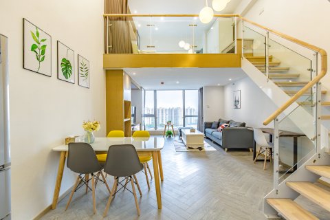 杭州晓樱公寓新天地超高楼层精装二居loft(东新东路分店)