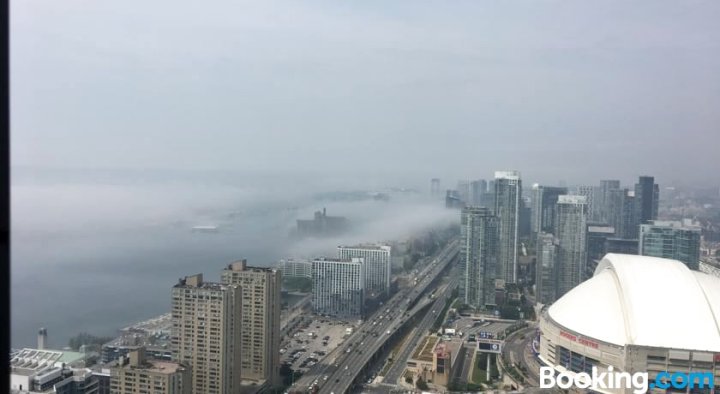 CN塔景一卧室美丽狗公寓(1Br Amazing CN Tower View Condo)