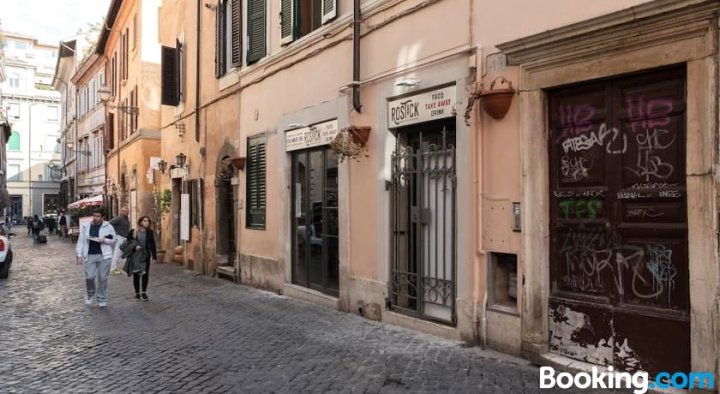 托拉斯特心脏地带可爱舒适开放式客房酒店(Lovely and Cosy Studio Flat in Trastevere)