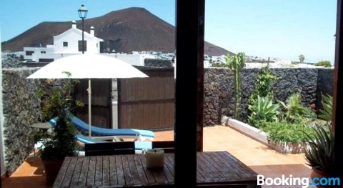 2 Bedrooms Villa with Private Pool Enclosed Garden and Wifi at Tahiche 6 km Away from The Beach