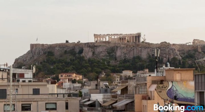 Explore Nightlife Near an Apartment with an Acropolis View