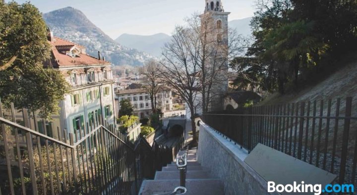 Lugano Lake and City Panorama