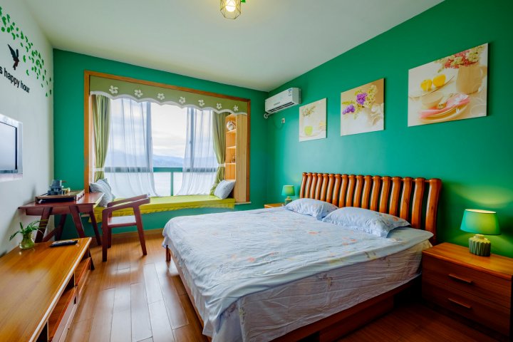 杭州千岛湖边生机盎然浪漫温馨交通方便的一居室公寓
