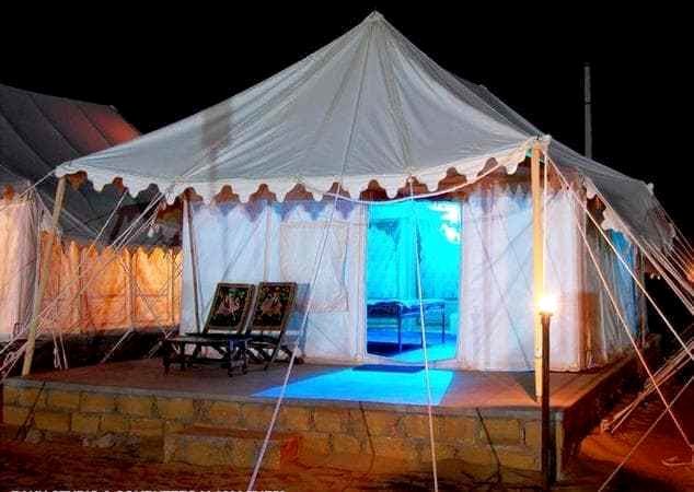 Swiss Tents with Comforting Rooms in Desert