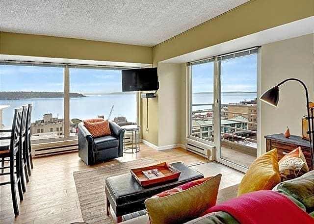 纽玛克大楼西雅图奔逃套房酒店 - 附阳台 2 居公寓(Newmark Tower Seattle Escape Suite - Two Bedroom Apartment with Balcon)