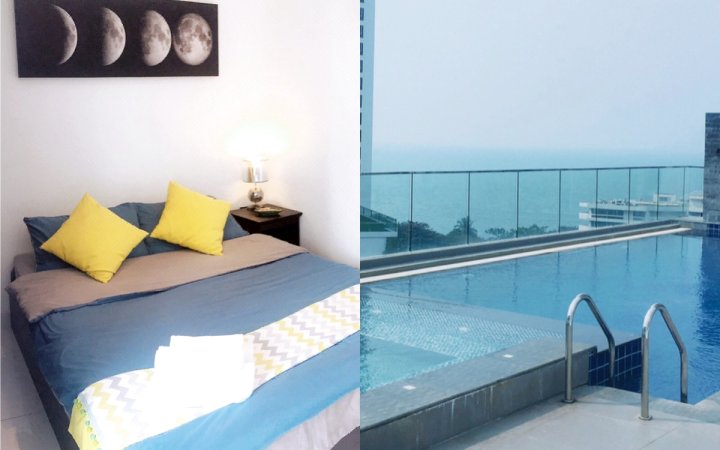 无敌海景小清新公寓有屋顶泳池芭堤雅(Sea View Room Pattaya by Jessica)