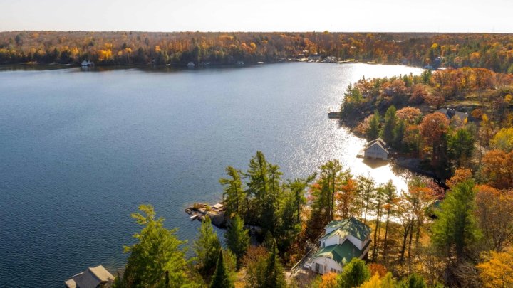 Blueberry Point A Classic Lake Joseph Family Cottage on a 900 ft Peninsula