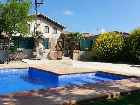 Magnificent Restored Stone House for 10 People with Private Pool in Solsona