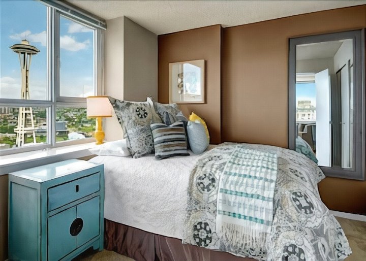 森特尼尔塔海湾景观顶层房酒店 - 附壁炉 3 居公寓(Centennial Tower Bay View Penthouse - Three Bedroom Apartment with Fir)