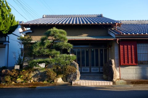 Japanese old house by the seaside