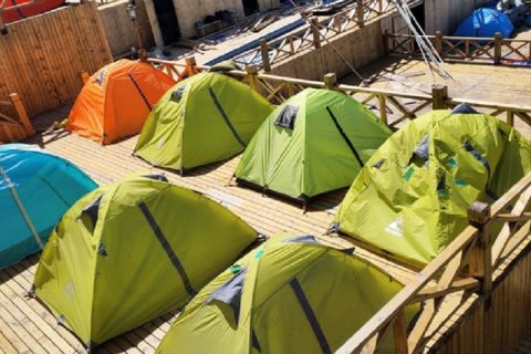 武功山金顶观景台帐篷基地