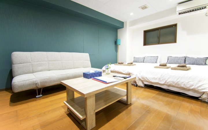 59❤道頓堀心斋桥难波步行5分钟到车站❤(Green View House Standard Japanese/Western-Style Room)