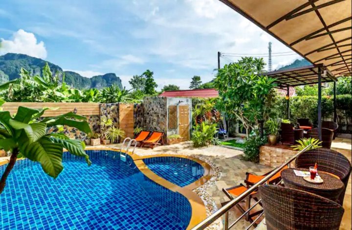 奥南宁静 3 卧室私人泳池别墅 - 带后院(Aonang Serene 3 Bedrooms Private Pool Villas with Backyard)