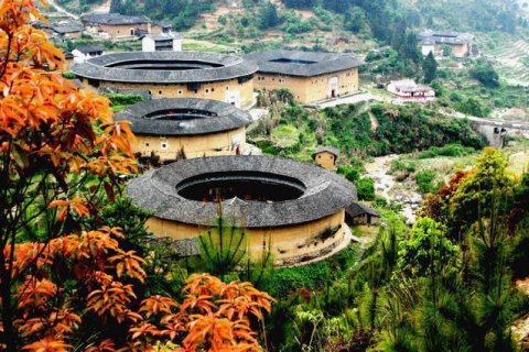 龙岩初溪土楼余庆楼客栈
