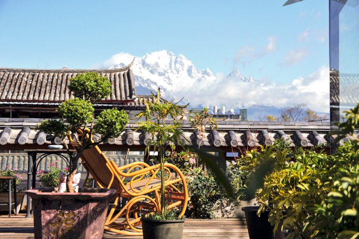 消失的地平线观雪山花园美宿(丽江古城大水车店)