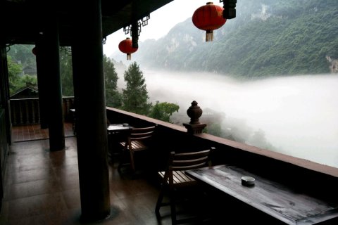 龚滩古镇观景楼