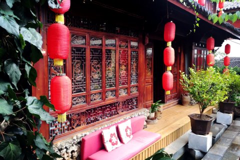 花筑·阳光三地丨Cloud天空之境·落日晚霞观景美宿(束河古镇店)