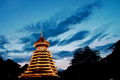 黎平肇兴青定阁