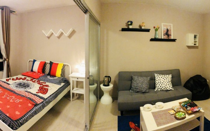 曼谷rama 2公寓短租 免费泳池健身(Triple Room)