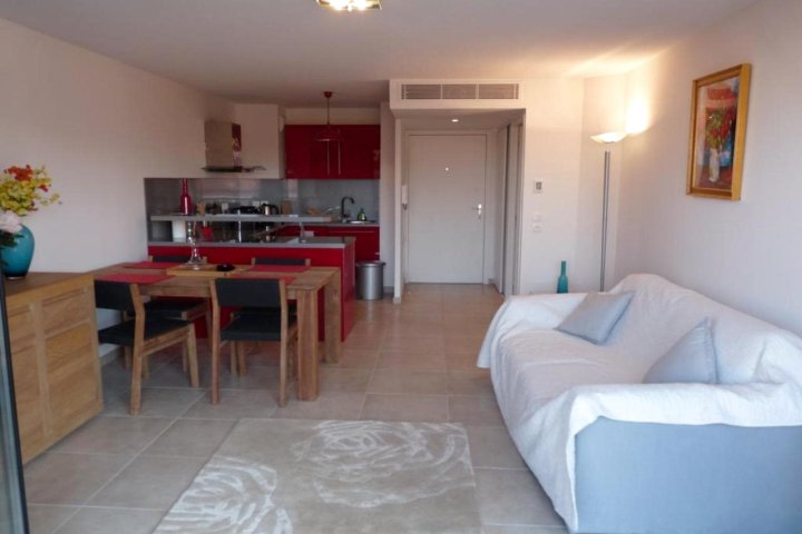 One Bedroom Apartment in Cannes Very Close to The Palais with a Private Balcony and Aircon 961