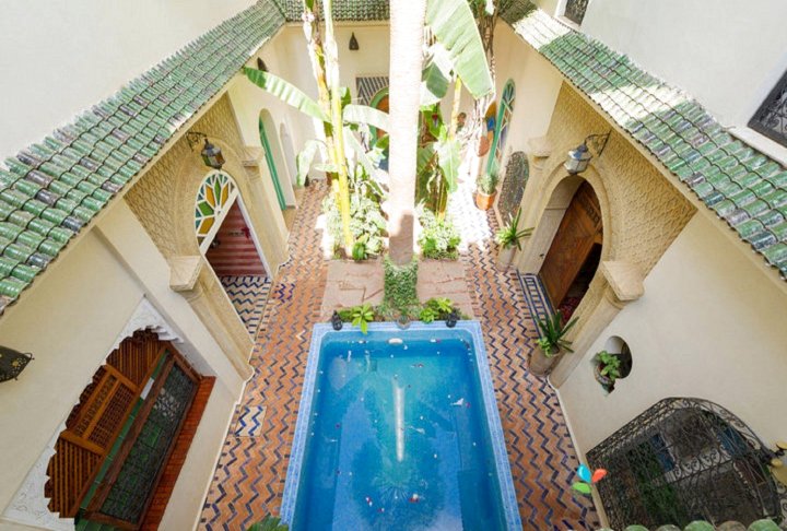 阿拉伯安达卢西摩洛哥传统庭院住宅(Riad Maison Arabo-Andalouse)