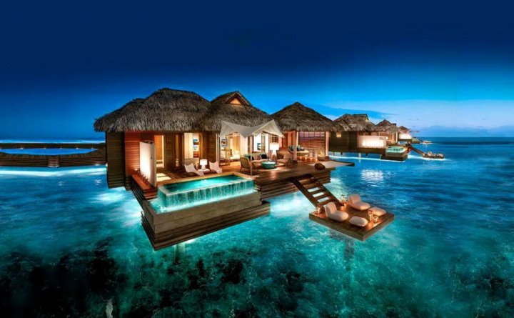 Over The Water Villas Sandals RoyalCaribbean All Inclusive