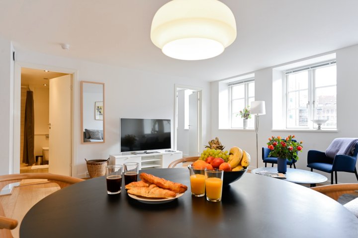 Beautiful 1 -Bedroom Apartment in the Building from 1734 in Heart of Copenhagen