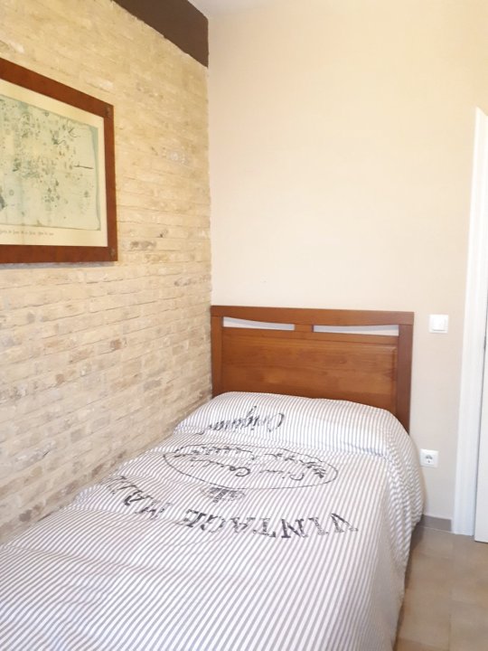 Room in Guest Room - Quiet Single Room in Valencia, with Large Terrace for Pets