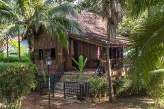 Detached Thai Bungalow with Balcony and Outdoor Kitchen Island Thai-Style