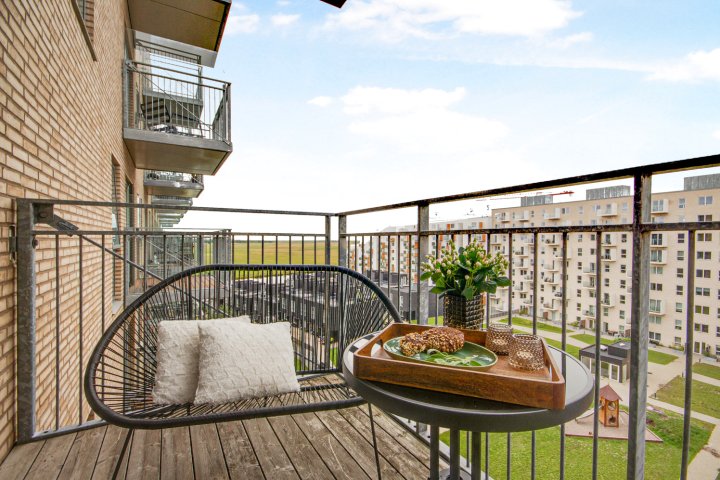 Modern 1-Bedroom Apartment with a Balcony in Copenhagen Ørestad