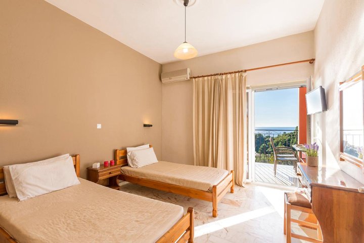 Pool Apartments with Panoramic Sea View - Pelekas Beach, Corfu