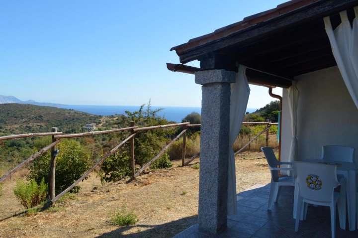 Casetta Rossa on The Hills with Sea View at 3 Kilometers from San Teodoro