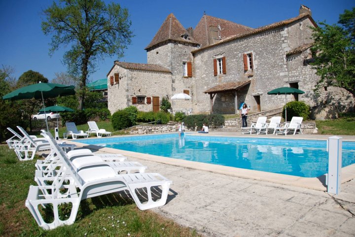 Cottage with Swimming Pool in a Picturesque Village up to 29 People