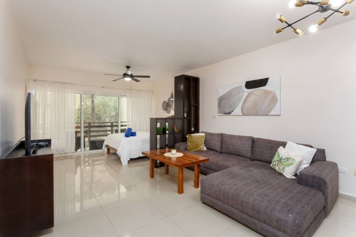 实惠的1卧室适合家庭在萨比亚Playa del Carmen - 靠近第五大道(Affordable 1 Bedroom for Families in Sabbia Playa del Carmen - Near 5th Ave)