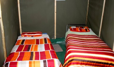Two Bedroomed Bush-Tent on the Klaserie River, with Free Lion / Hyena Sounds.