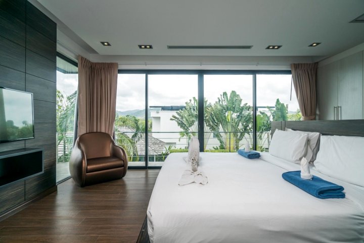 位于邦陶的4卧室-290平方米|带4个独立浴室(Diamond 273 - Modern 4 Bedroom Private Pool in Bangtao)