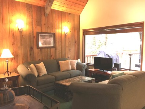 Snowline Cabin #98 A pet friendly cabin with a wood stove, hot tub and wifi!