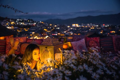 丽江古城听花堂·360度观古城度假酒店(大水车店)