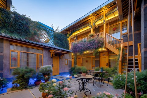 红花会馆客栈(古城私人花园店)