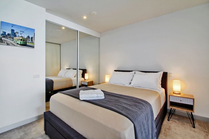 墨尔本弗林德斯现代一卧公寓(Melbourne Flinders ST Modern 1 Bed Apartment (1121Fln))