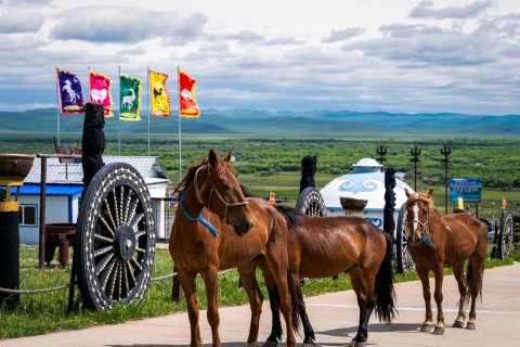 额尔古纳弘吉剌部蒙古大营