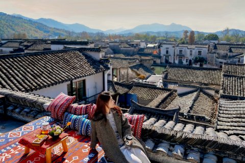 宏村木画说观景民宿(月沼店)