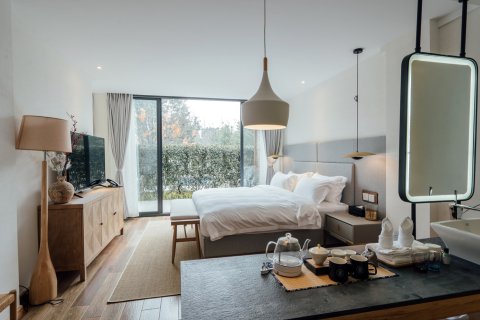 峨眉山拜愚庭云涧私汤民宿