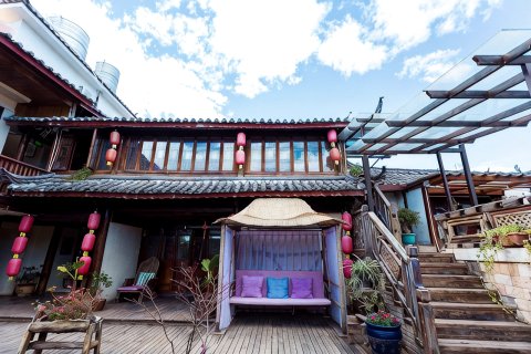 花筑·阳光三地丨Cloud天空之境·落日晚霞观景美宿(束河古镇店)