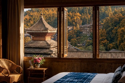 T丨山野集·园林度假全景酒店(黎平肇兴侗寨观景台店)