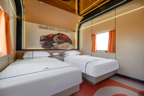 中卫金沙海火车主题旅馆