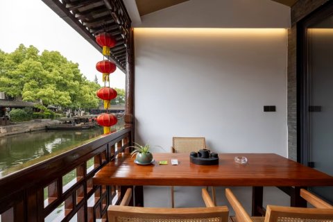 御雅轩・180°亲河・设计师美学｜全景度假民宿(西塘店)