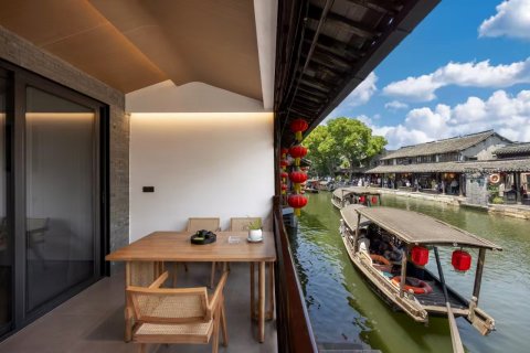 御雅轩・180°亲河・设计师美学｜全景度假民宿(西塘店)