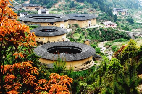 龙岩初溪土楼余庆楼客栈